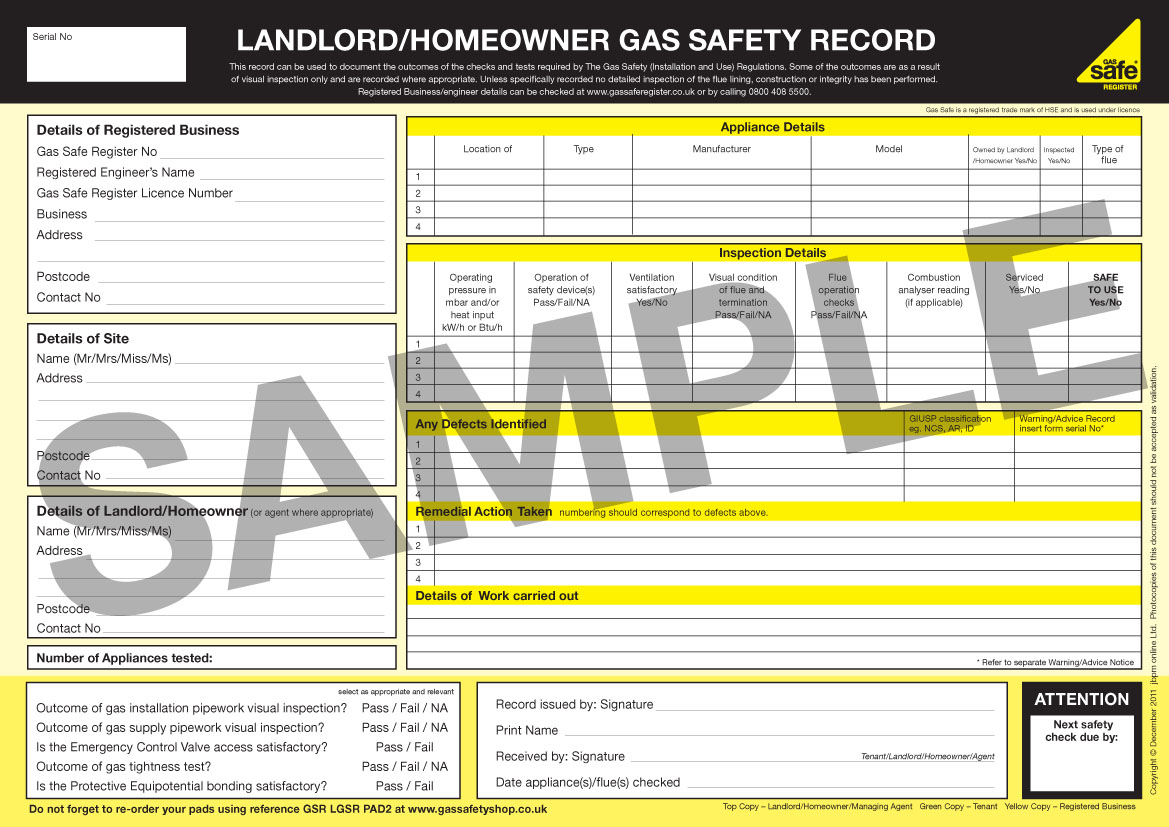 landlord gas safety certificates in bolton